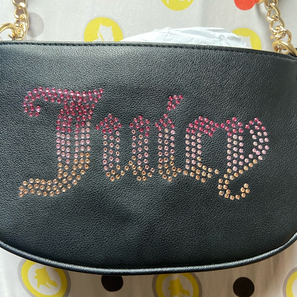 Juicy Couture Black and Gold Shoulder Bag - Picture 3 of 5